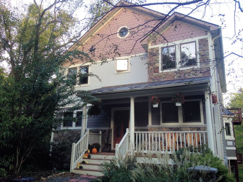 Front porch of the house