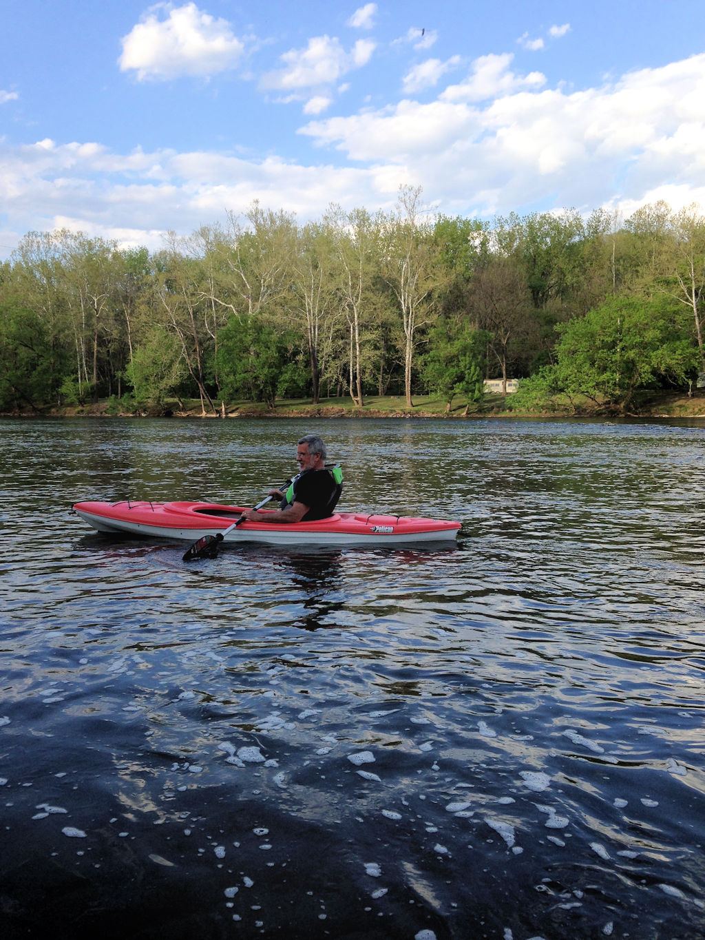 Guest kayaking on the Shenandoah River
